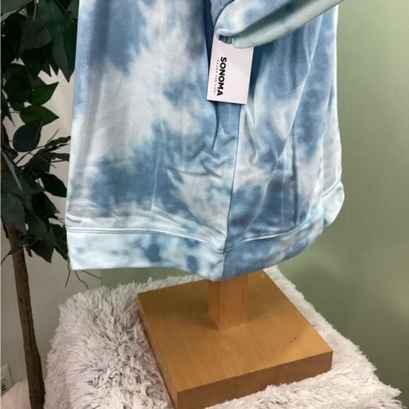 Sonoma OX blue tie dye‎ short sleeve sweatshirt new with tags - Picture 8 of 15